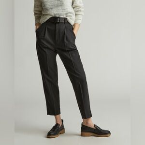 EVERLANE TAPERED PANT BLACK HIGH WAIST 6